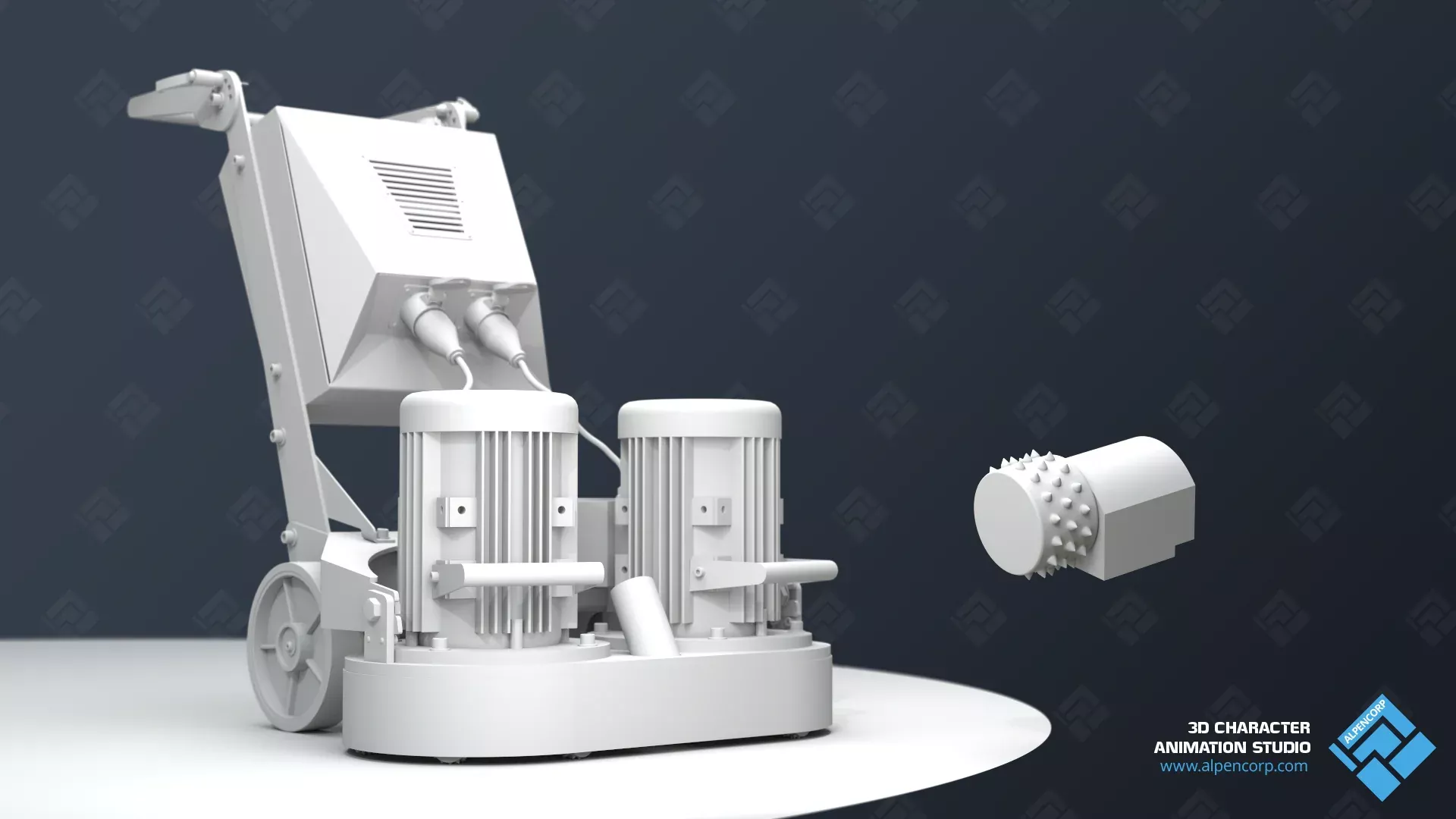 Das fertige CAD 3D-Modell vom Kunden für die industrielle 3D-Animation.
